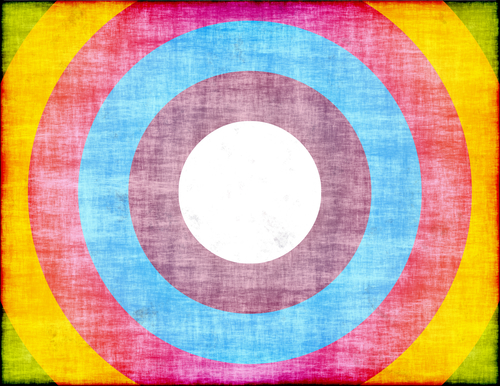 Textura grunge de círculos de colores