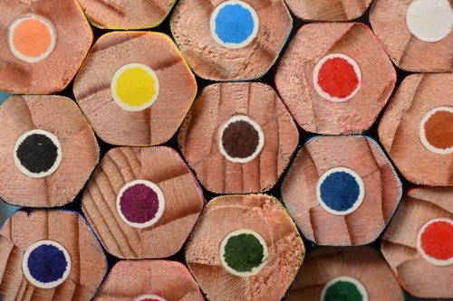 Цветные карандаши Макро фото