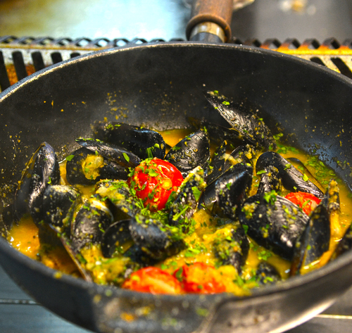 Moules au wok