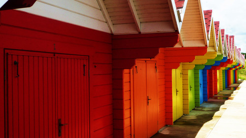 Dressing Rooms On The Beach