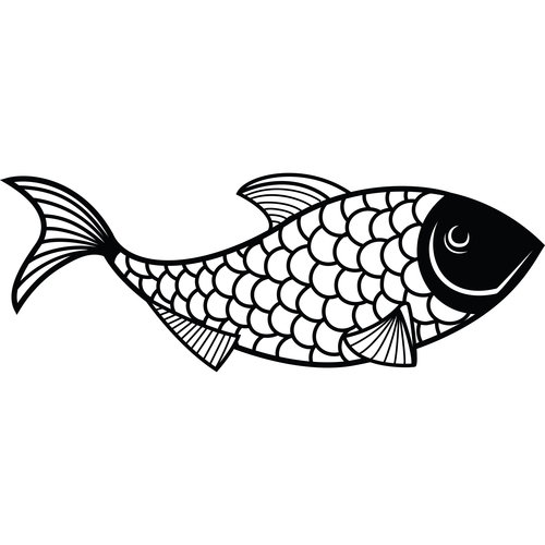 Arte de ilustración de pescado