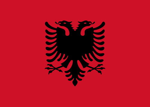 Албанська-прапор