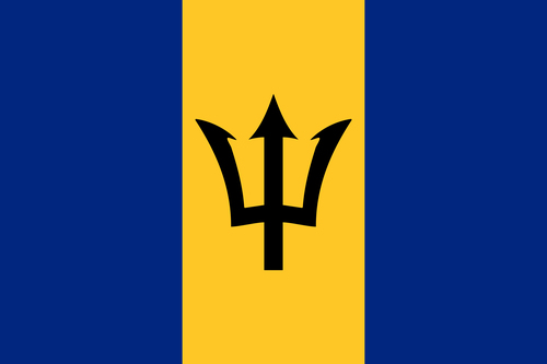 Barbados flagga