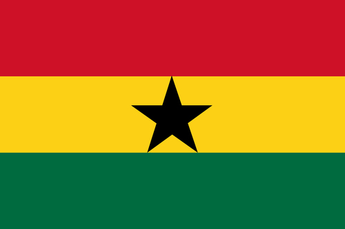 Flagga av Ghana