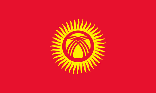 Flaggan i Kirgizistan