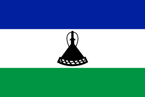 Drapelul statului Lesotho