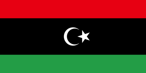 Flagga av Libyen