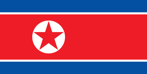 Flagga av Nordkorea