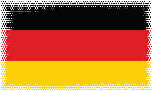 Alman bayrağı noktalı resim efekti