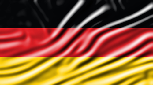 Bandiera della Germania con effetto ondulato