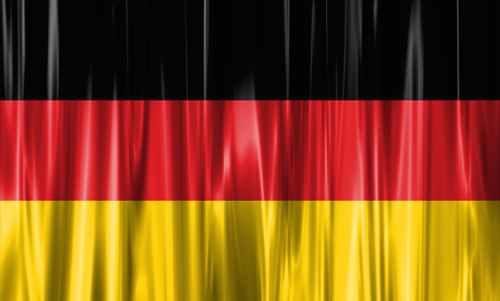 Dalgalı Almanya bayrağı