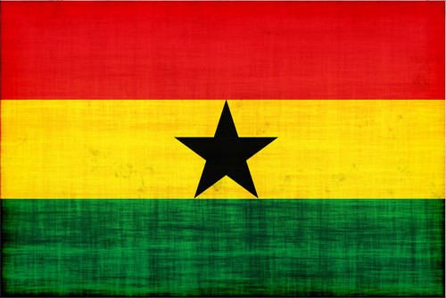 Vlag van Ghana Texture