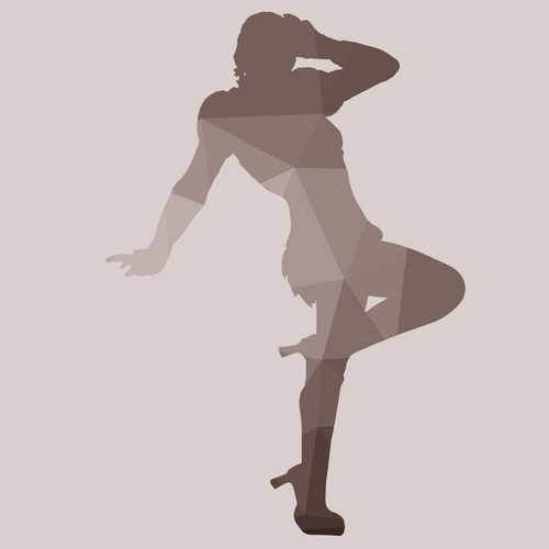 Silhouette d’une jeune fille 5