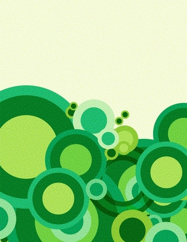 Zelená retro kruhy