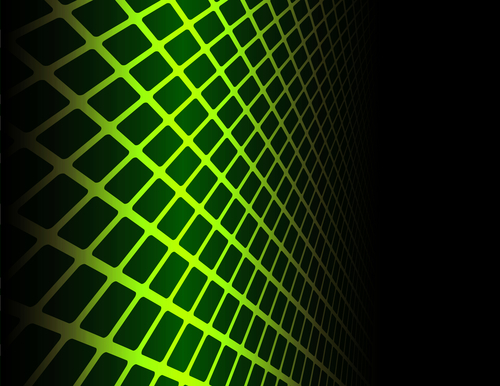 Abstract green grid