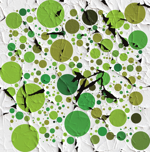 Gröna slumpmässiga cirklar
