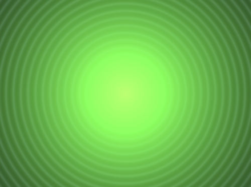 Glowing green light