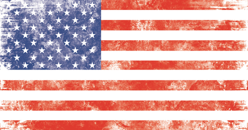 USA grunge vlag
