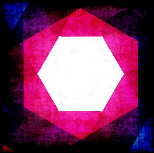 Colored geometric shape