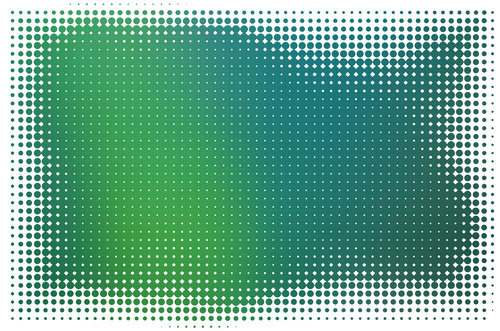 Green background halftone pattern