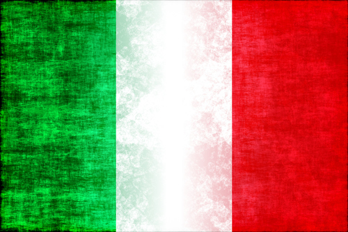 Італійський прапор гранж текстури