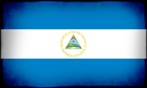 Ніарагуанський прапор з каркасом