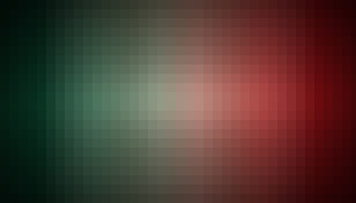 Pixel pattern on red and green background