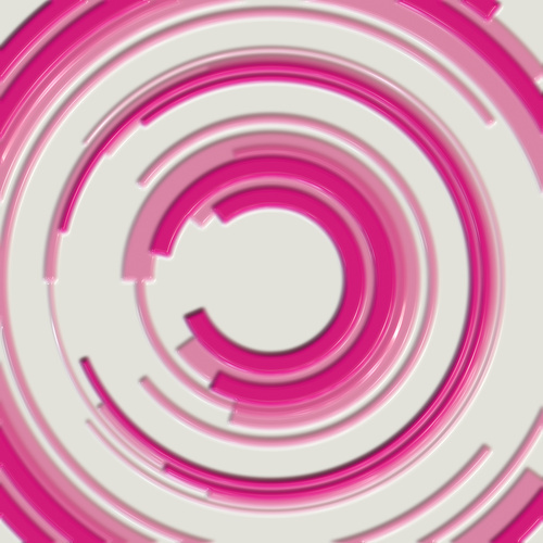 Abstract pink semicircles