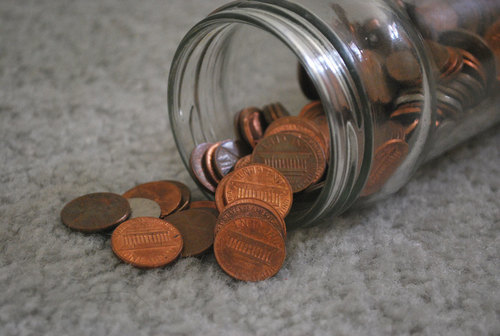 Old copper coins