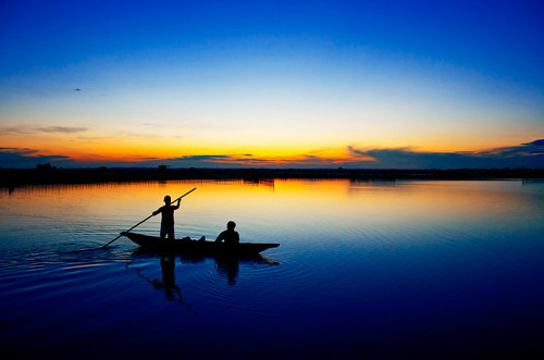 Fishermen silhouettes