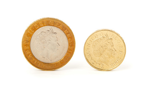Два фунт монеты