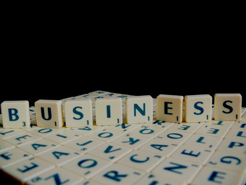 Business Scrabble word