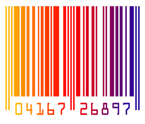 Kleurrijke barcode