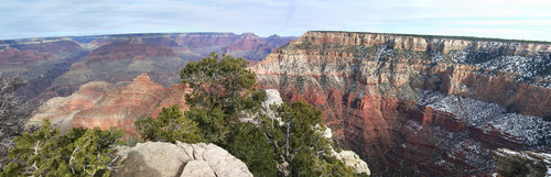 Steep-sided canyon