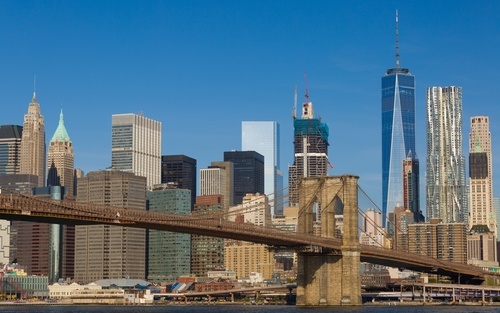 Brooklyn Bridge in daylight