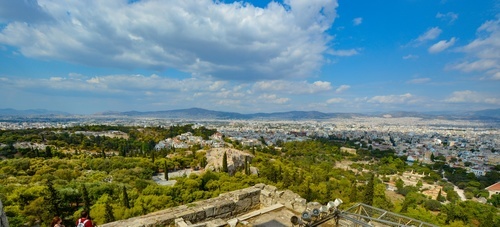 Panorama van Athene