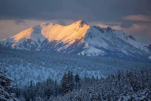 Tramonto di Electric Peak