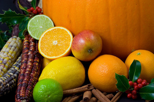 Různé citrusových plodů
