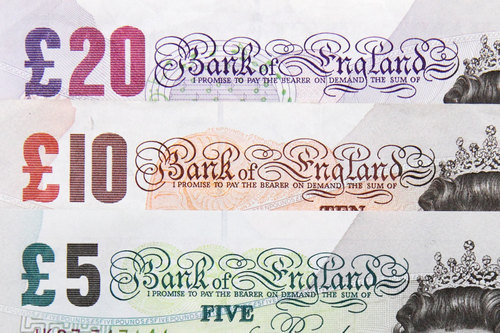 Britské papírové peníze