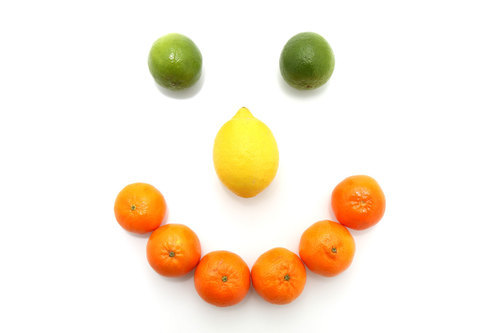 Smiley di frutta