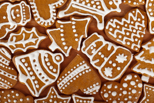 Bolinhos do Gingerbread do Natal