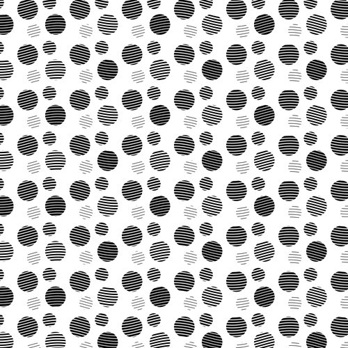 Black polka dots