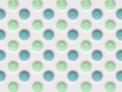 Plastic polka pattern