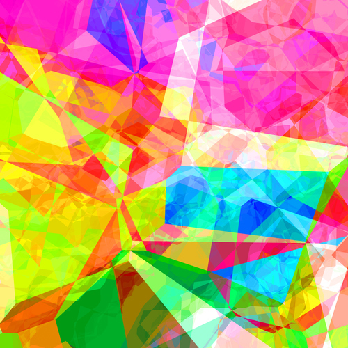 Padrão de colorido poligonal