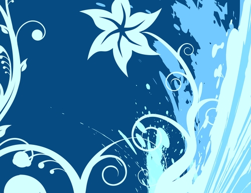 Azul floral