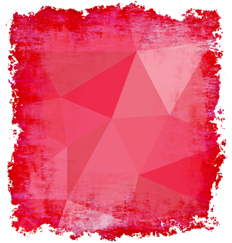 Fondo poligonal rojo