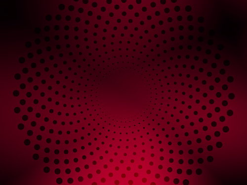 Red background black dots