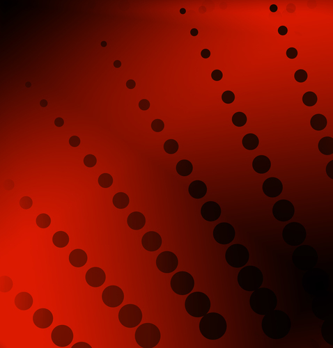 Dark red background with bursting dots