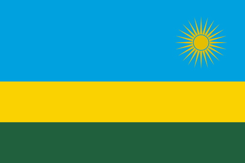 Flagga av Rwanda