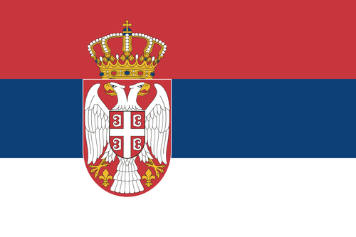 Serbiska flaggan